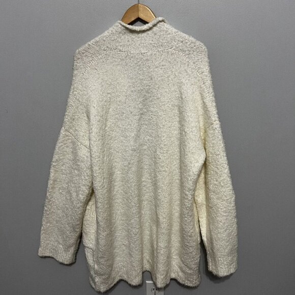 St. John Coat Light Weight Loop Knit  Notch Collar Beige Size XL New With Tags - Picture 10 of 11